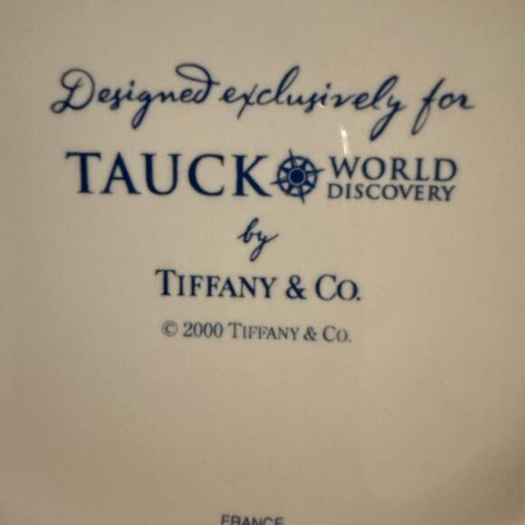 Tiffany & Co. Tauck World Discovery Trinket Box Ceramic Perfect Condition - Picture 12 of 13